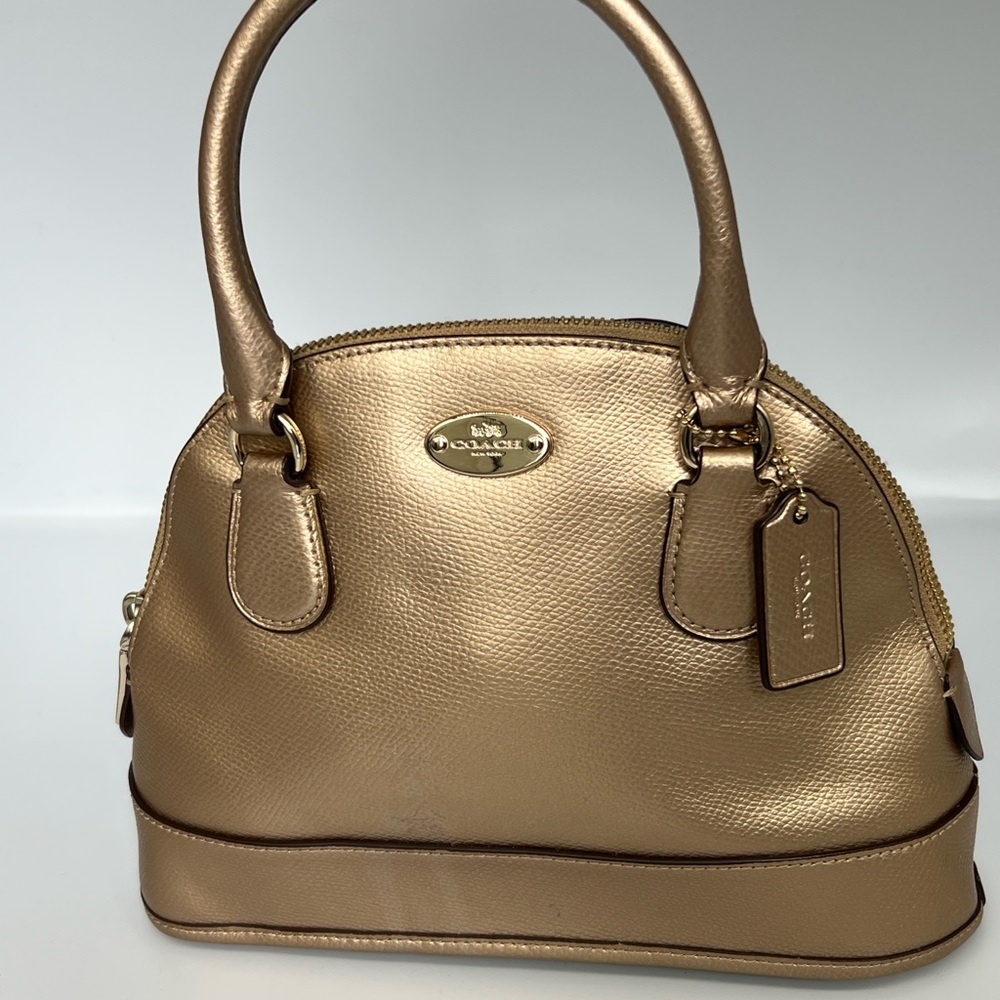 Coach Metallic Gold Satchel - Picture 1 of 10